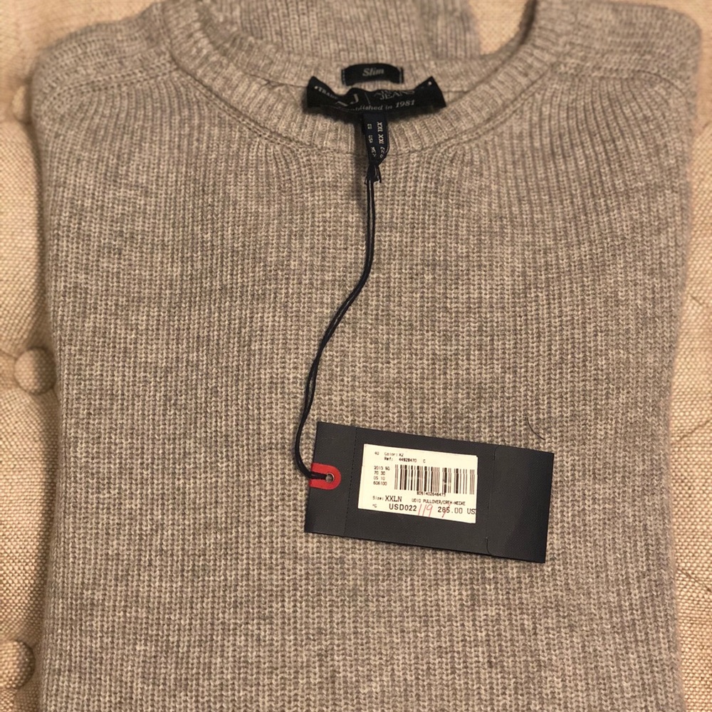 NWT! Armani Jeans Knit Sweater